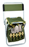 10-piece Gardening Tool Set with Zippered Detachable Tote and Folding Stool Seat with Backrest