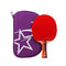 SSHHI 2 Stars Table Tennis Racket,with Table Tennis and Storage Bag Table Tennis Racket Set,Family and Outdoor Leisure Solid/As Shown/B