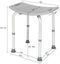 SoSo-BanTian1989 Adjustable Elderly Bath Shower Chair Stool (Gray)