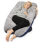 QUEEN ROSE Unique Full Body Pregnancy Pillow with Total Body Support,Removable Cover,Blue and Gray by Unknown