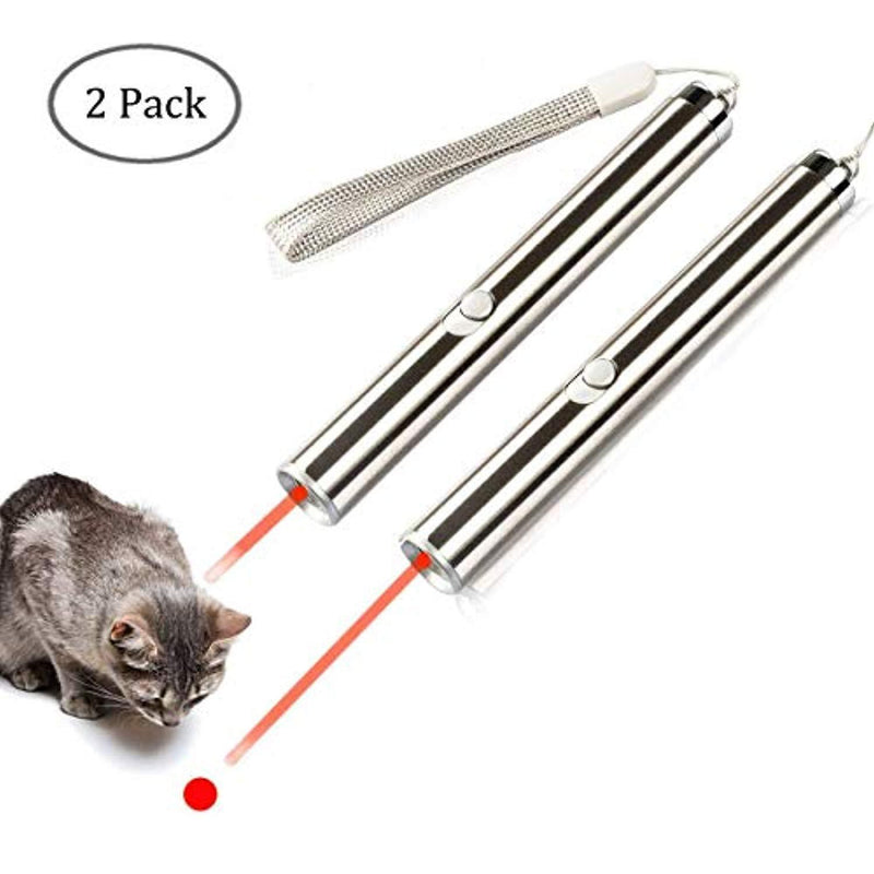 Cat Catch The Led Interactive LED Light Pointer 2 in 1 Red Pot & White LED 2 Pack