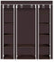 SoSo-BanTian1989 Closet Organizer Wardrobe, Portable Closet with Non-Woven Fabric Dustproof Cover, Clothes Closet Storage Organizer Shelves, 53 x 18 x 67 inch (Dark Blue)
