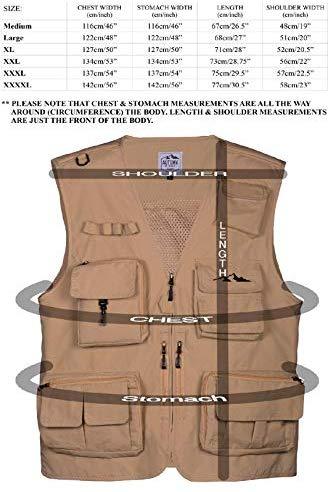 Autumn Ridge Traders Fly Fishing Photography Climbing Vest with 16 Pockets Made with Lightweight Mesh Fabric for Travelers, Sports, Hiking, Bird Watching, River Guide Adventures and Hunting.