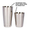 Stainless Steel Boston Shaker: 2-piece Set: 18oz Unweighted & 28oz Weighted Professional Bartender Cocktail Shaker