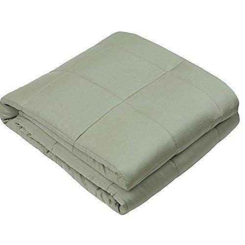 Weighted Idea Sleep Weighted Blanket | 12 lbs | 48''x78'' | Cotton | Grey | for Adult Woman and Man