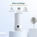 Milk Frother Miroco Electric Milk Steamer Automatic Soft Foam Maker Cold Hot Milk Warmer Silent Operation for Cappuccino, Latte, Coffee White