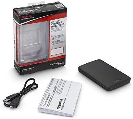 Toshiba HDTB420XK3AA Canvio Basics 2TB Portable External Hard Drive USB 3.0, Black