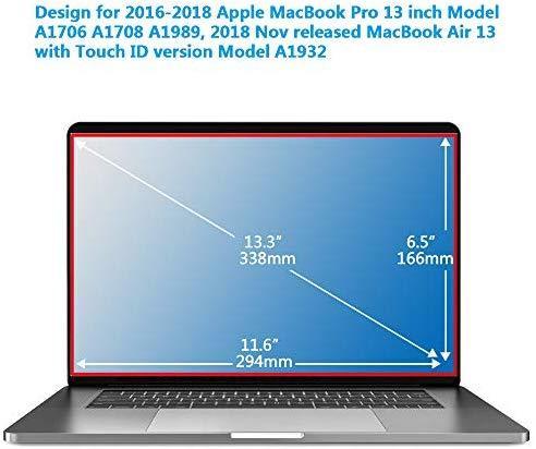 Magnetic Privacy Laptop Screen Filter for MacBook Pro 13” and 2018 MacBook Air 13, Anti Glare & Anti Blue Light Privacy Screen Filter with Webcam Cover (pro13)