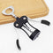 FOHO Wine Opener, Multifunctional Wing Corkscrew Wine Bottle Opener for all Cork Stoppered and Beer Cap Bottles, Luxury Waiter Corkscrew with Stopper Set for Wine Enthusiast, Waiters - Black