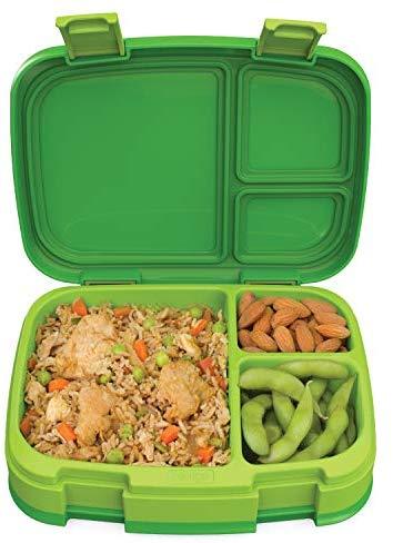 Bentgo Fresh (Blue) – New & Improved Leak-Proof, Versatile 4-Compartment Bento-Style Lunch Box – Ideal for Portion-Control and Balanced Eating On-The-Go – BPA-Free and Food-Safe Materials