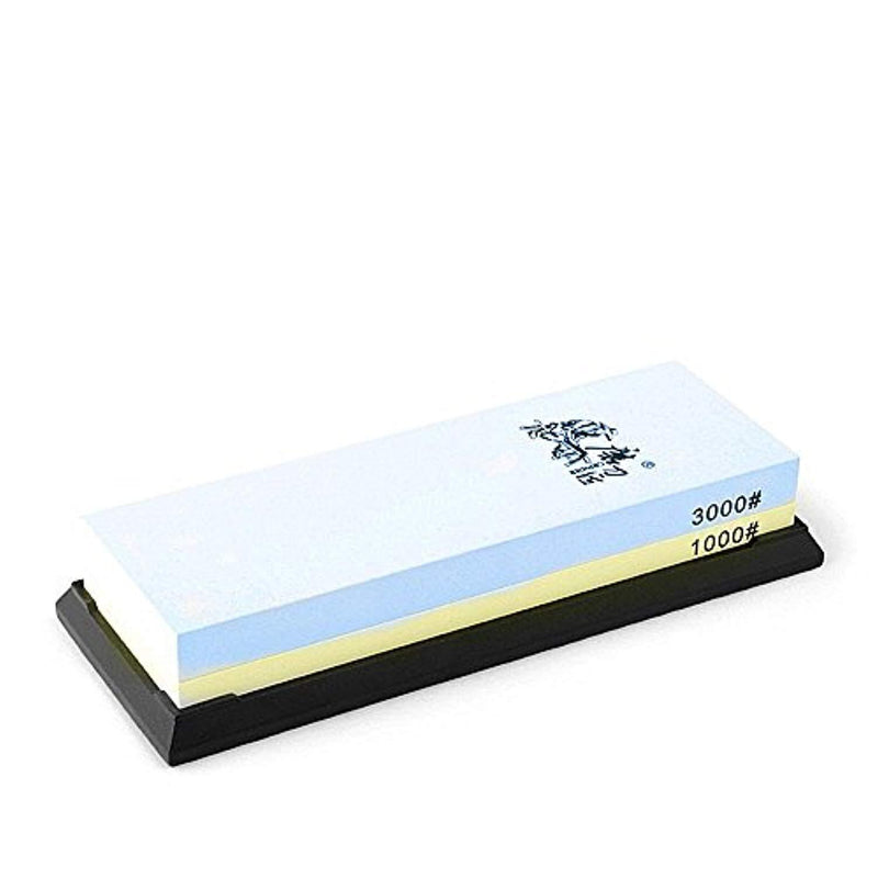 TAIDEA 1000/3000 GRIT COMBINATION CORUNDUM WHETSTONE KNIFE SHARPENING STONE / DOUBLE TWO-SIDED