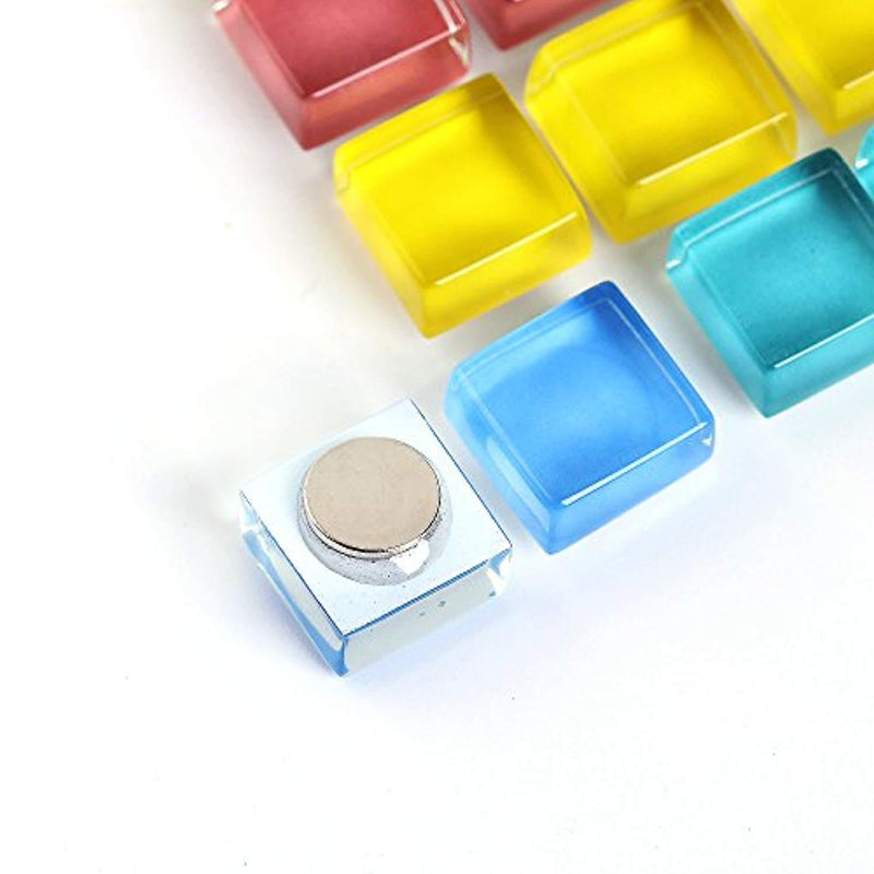 DIYSELF 36 pack fridge magnets for Whiteboard magnets mini refrigerator magnets strong office magnets Colorful Cute Fun Decoration (Glass)
