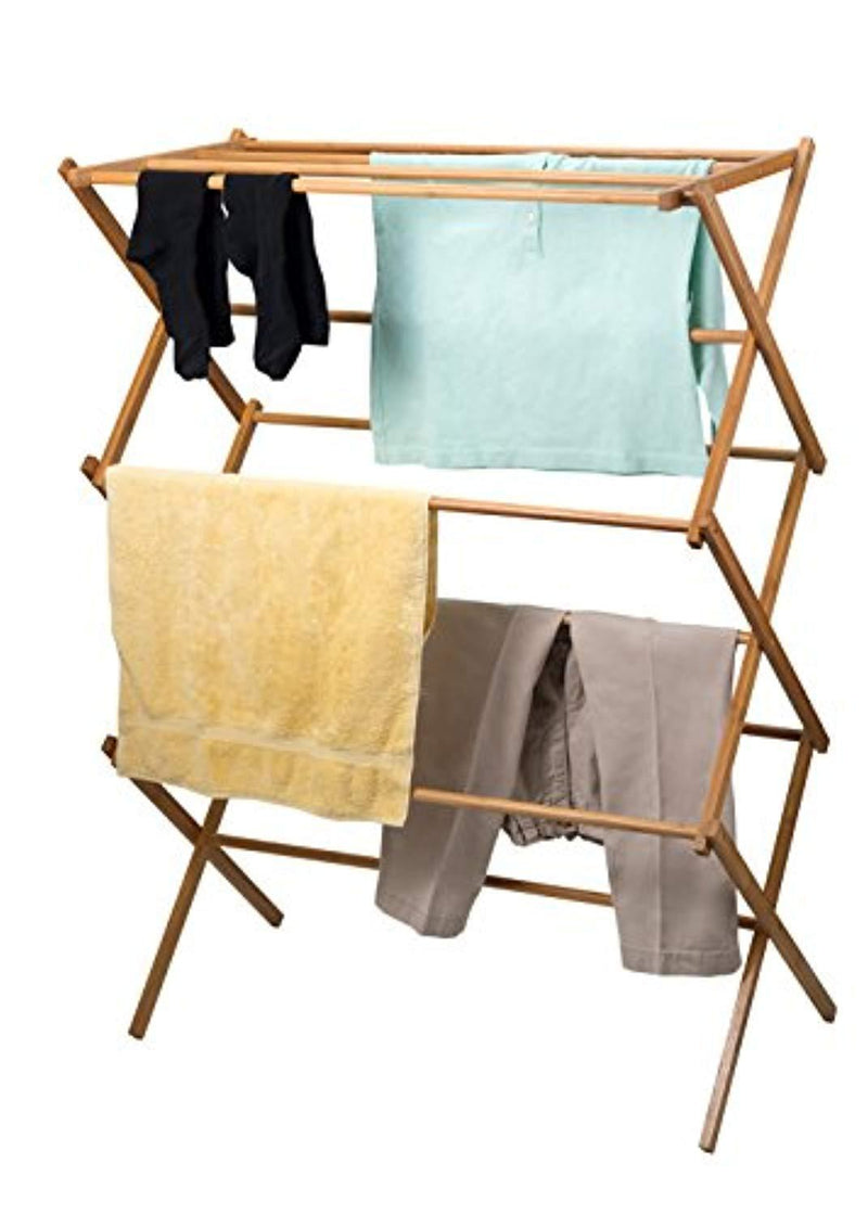 Home-it Clothes Drying Rack Bamboo Wooden Clothes Rack Super Quality Cloth Drying Stand