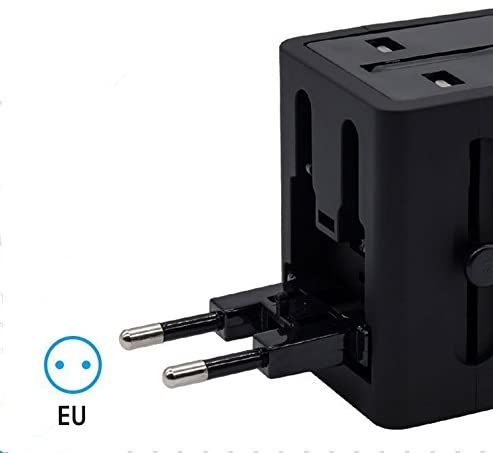 ZoeeTree Universal World Travel Adapter and Converter - 250V to 100V Transformer for Hair Dryer Cell Phone - All in One International US Europe UK Italy Spain China Power Plug Adapter Charger