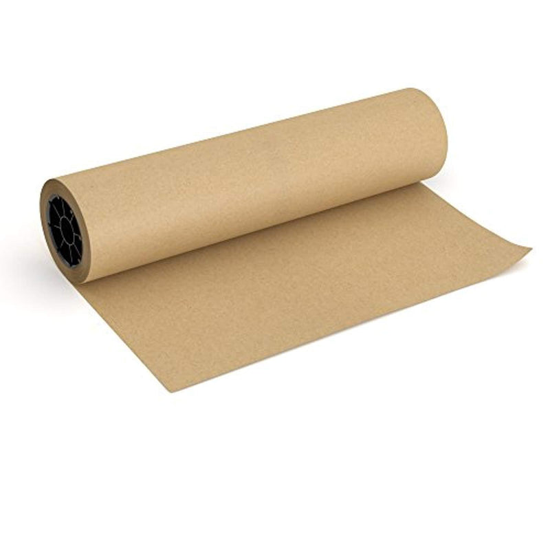 Brown Jumbo Kraft Paper Roll - 18" x 2100" - Made in The USA - Ideal for Packing, Moving, Gift Wrapping, Postal, Shipping, Parcel, Wall Art, Crafts, Bulletin Boards, Floor Covering, Table Runner