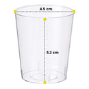500 Disposable Hard Plastic Shot Glasses, 2oz(60ml) - Crystal Clear, Heavy Duty, Shatterproof & Reusable Shot Cups - for Shots, Vodka Jelly, Weddings, Dinners, Christmas, New Year - 100% Recyclable