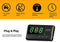 Digital Universal GPS HUD Speedometer Display GPS Head Up Dispaly Speedometer Car Truck Odometer with Over Speed Warning/Car Clock / 5.4in Large Screen KingNeed C90