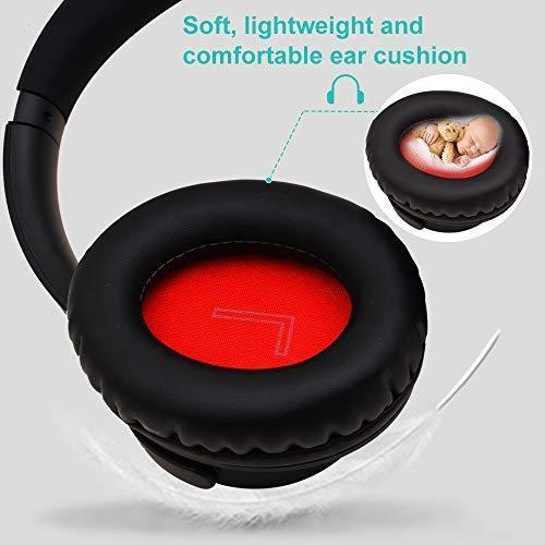 Bluetooth Headphones Over Ear, YAMAY Wireless Headphones with Microphone, Hi-Fi Sound, 3.5mm Audio Cable, Soft Earpads, Bluewooth Headset Compatible iPhone Android Cell Phones PC Tablet TV (Black)