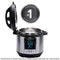 Instant Pot 60 Max 6 Quart Electric Pressure Cooker, Silver