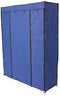 SoSo-BanTian1989 Closet Organizer Wardrobe, Portable Closet with Non-Woven Fabric Dustproof Cover, Clothes Closet Storage Organizer Shelves, 53 x 18 x 67 inch (Dark Blue)