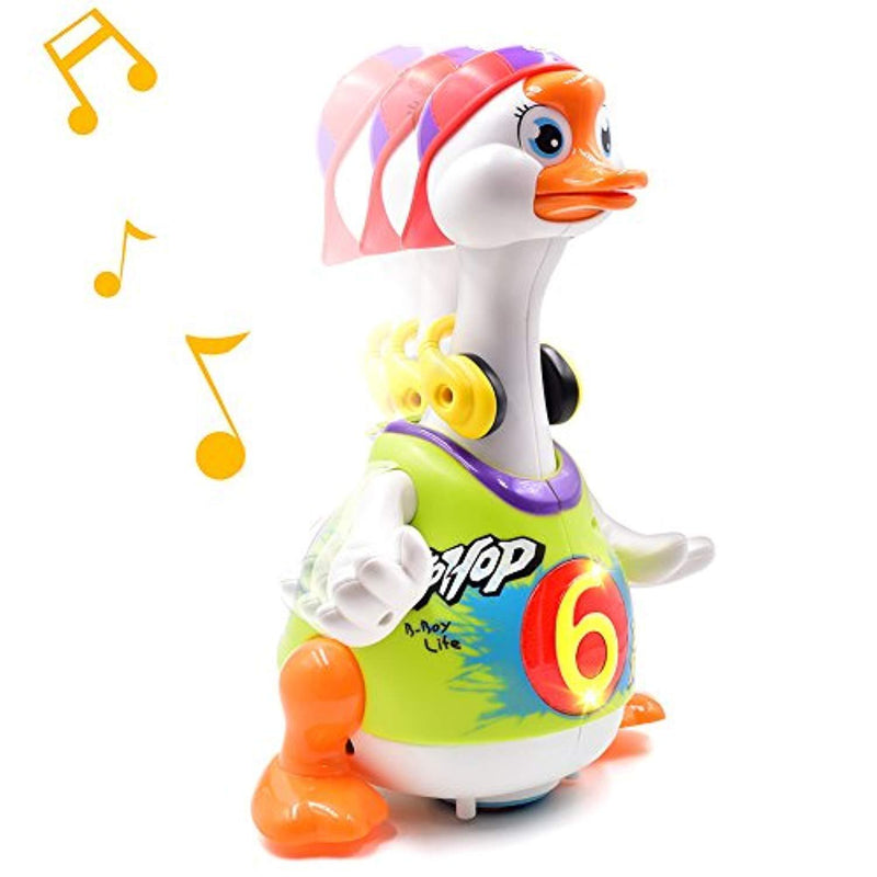 Toyk Kids toys Music Goose toys With Powerful LED Light Dancing Music Educational Toys For Boys Girl Toddler