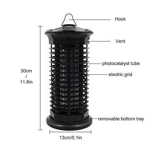 fomei Bug Zapper [Updated] Mosquito Killer Insect Trap Pest Control Light with Switch Button Electronic UV Lamp for Indoor Outdoor Bedroom, Kitchen, Office, Home