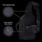 Fiblink Fishing Tackle Backpack Large Waterproof Tackle Bag Storage Outdoor Shoulder Backpack Cross Body Sling Bag