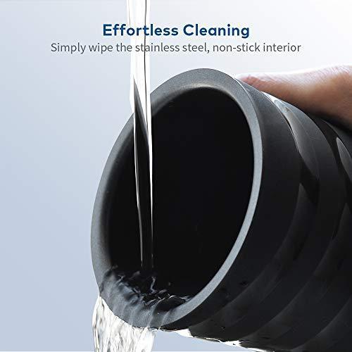 Milk Frother Miroco Electric Milk Steamer Automatic Soft Foam Maker Cold Hot Milk Warmer Silent Operation for Cappuccino, Latte, Coffee White