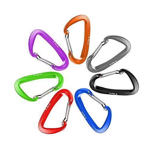 B-Mardi Ultra Sturdy Carabiner Clips,4 Pack, Certified 12KN (2697 lbs) Heavy Duty Caribeaners for Hammocks, Camping,Hiking, Swing, Locking Dog Leash and Harness, Outdoor,Hiking & Utility