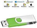 Thumb Drive 8GB Flash Drive Bulk 10 Pack Portable Zip Drives 8 GB, Swivel USB 2.0 Memory Sticks Multipack Jump Drives with Led Indicator, FEBNISCTE Black Pendrive Data Storage with 10pcs Ropes