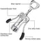 FOHO Wine Opener, Multifunctional Wing Corkscrew Wine Bottle Opener for all Cork Stoppered and Beer Cap Bottles, Luxury Waiter Corkscrew with Stopper Set for Wine Enthusiast, Waiters - Black