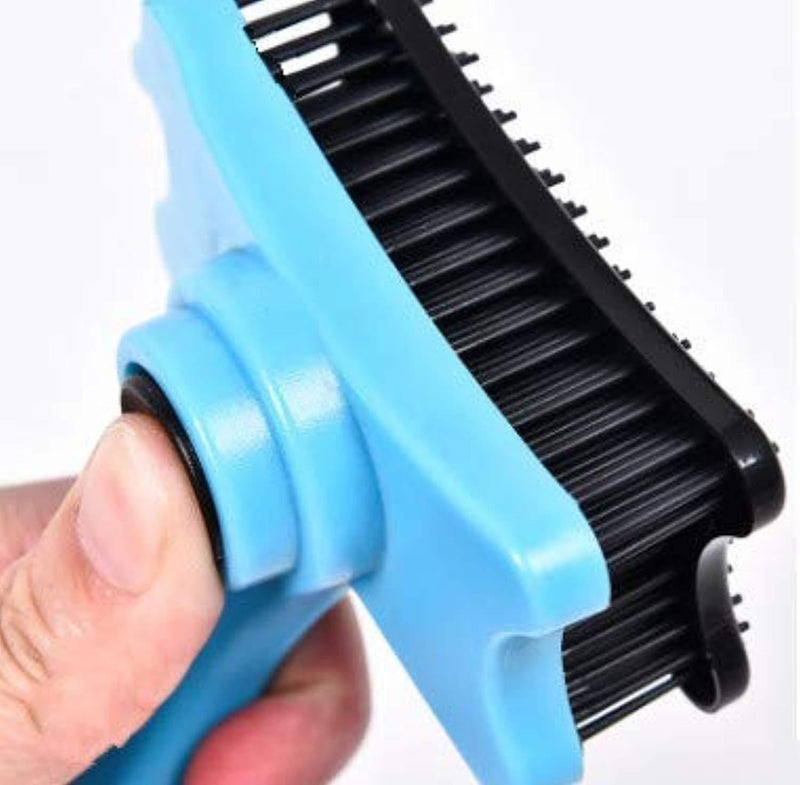 Cat Brush & Dog Brush for Short and Medium Hair, Soft Reinforced Boar Bristle to Distribute Natural Oils, Condition the Coat and to Add Gloss and Shine to it, Pet Grooming Naturally, Brown 4.25"