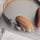 Moshi Avanti C On-Ear Headphones with USB Type-C, 24-bit/96 kHz, Class G Amplifier [Carrying Case Included], Caramel Beige