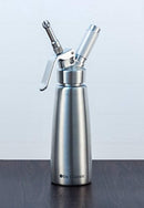 Whipped Cream Dispenser Stainless Steel - Professional Whipped Cream Maker - Gourmet Cream Whipper - Large 500ml / 1 Pint Capacity Canister - Includes 3 Culinary Decorating Nozzles by OTIS CLASSIC