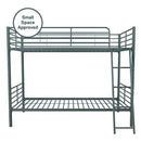 DHP Tailor Convertible Bunk bed, Converts to two Twin Beds, Twin-over-Twin, Silver