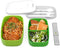 Bentgo Classic - All-in-One Stackable Bento Lunch Box Container - Sleek and Modern Bento-Style Design Includes 2 Stackable Containers, Built-in Plastic Utensil Set, and Nylon Sealing Strap (Gray)