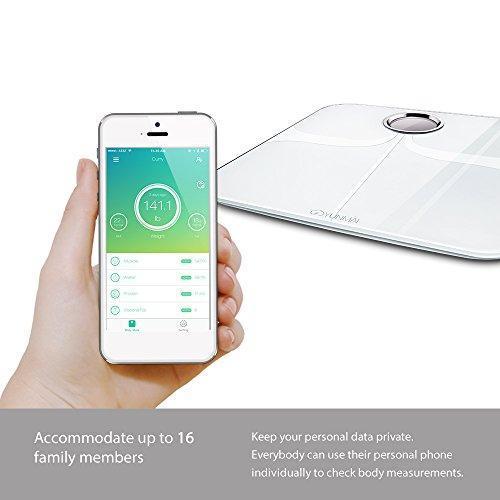 YUNMAI Premium Smart Scale - Body Fat Scale with New Free APP & Body Composition Monitor with Extra Large Display - Works with iPhone