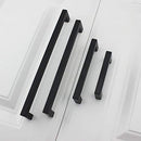 10 Pack Goldenwarm Black Square Bar Cabinet Pull Drawer Handle Stainless Steel Modern Hardware for Kitchen and Bathroom Cabinets Cupboard,Center to Center 5in(128mm) Kitchen Cupboard Handles