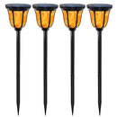 TomCare Solar Lights Solar Torches Lights Waterproof Dancing Flame Outdoor Lighting Landscape Decoration Lighting 96 LED Solar Powered Path Lights Dusk to Dawn Auto On/Off for Garden Patio Yard(4)