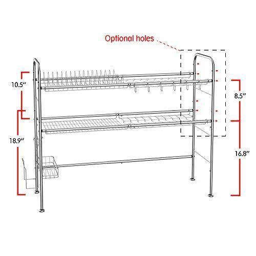 NEX Over the Sink Roll Up Dish Drying Rack