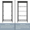 WeHome 4 Drawer Fabric Dresser Storage Tower, Organizer Unit for Bedroom, Closet, Entryway, Hallway, Nursery Room - Dark Indigo