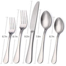 Matte Silverware Set,SHARECOOK Satin Finish 20-Piece Stainless Steel Flatware Set,Kitchen Utensil Set Service for 4,Tableware Cutlery Set for Home and Restaurant, Dishwasher Safe