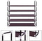 SoSo-BanTian1989 5-Tiers Shoe Rack 25 Pairs Non-Woven Fabric Shoe Storage Organizer Shoe Tower Cabinet,39 x 11 x 37inch (Black)