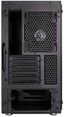 Fractal Design Meshify C - Compact Computer Case - High Performance Airflow/Cooling - 2X Fans Included - PSU Shroud - Modular Interior - Water-Cooling Ready - USB3.0 - Tempered Glass Light - Blackout