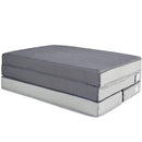 Best Choice Products 4in Thick Folding Portable Twin Mattress Topper w/ High-Density Foam, Washable Cover