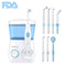 Water Flosser for Teeth, KUOAS Electric Oral Irrigator with 600ml Capacity and 8 Multifunctional Tips, FDA Approved 10 Pressure Portable Countertop Water Dental Flosser (White)