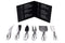 LUNAR Premium 6-Piece Cheese Knife Set - Complete Stainless Steel Cheese Knives Collection
