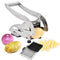 IKOCO French Fry Cutter Homemade Potato Chip Chipper with 2 Thickness Adjustable Stainless Steel Blades and Non-Slip Suction
