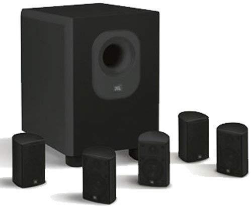 Leviton AEH50-BL Architectural Edition Powered By JBL 5-Channel Surround Sound Home Cinema Speaker System, Black