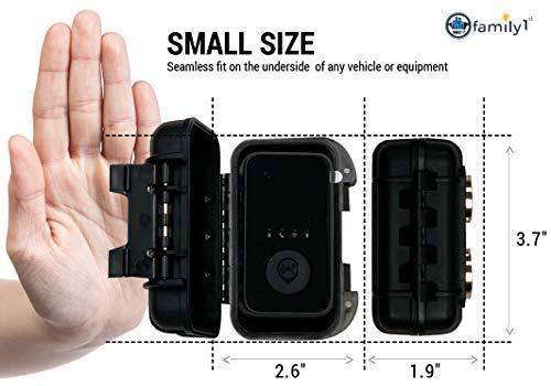 Family1st GPS Tracker for Vehicles, Kids, Teenagers, Cars, Seniors and Assets. 4G LTE GPS Tracker with SOS. Black Portable, Compact and Hidden with Real Time Updates (Portable)